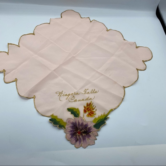 Vintage naigra falls Canada souvenir Hanky hankey hankercheif